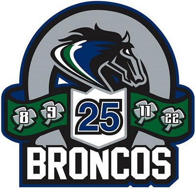 swift current broncos 2011 anniversary logo iron on heat transfer